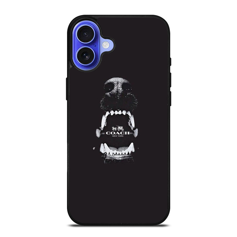 COACH NEW YORK LOGO DOG iPhone 16 Case
