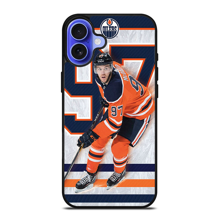 CONNOR MCDAVID EDMONTON OILER HOCKEY iPhone 16 Case