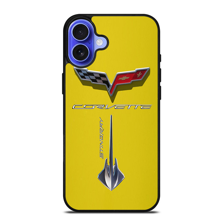 Corvette Stingray C7 Yellow iPhone 16 Case