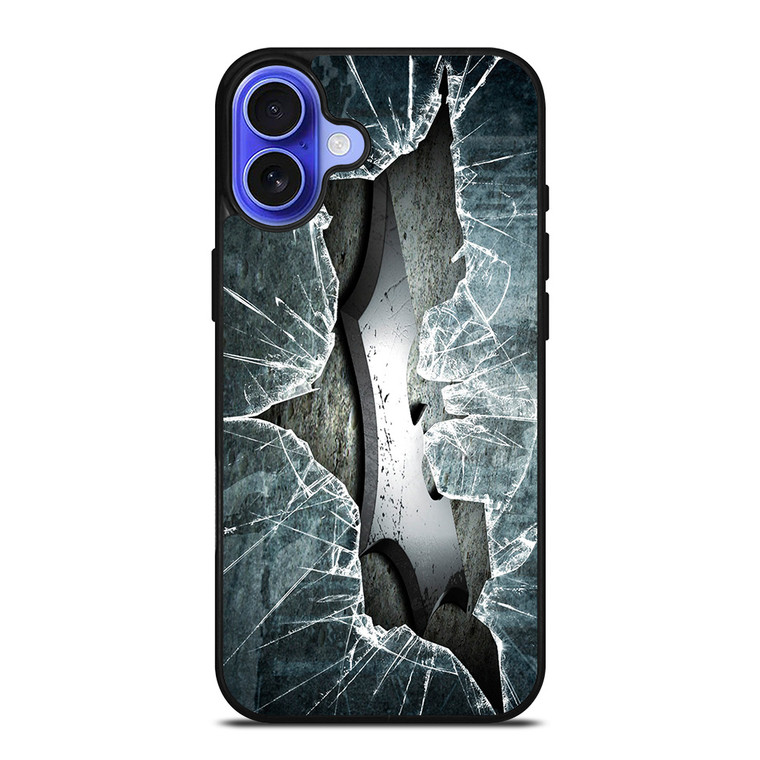 CRACKED OUT GLASS BATMAN THE DARK KNIGHT 2 iPhone 16 Case