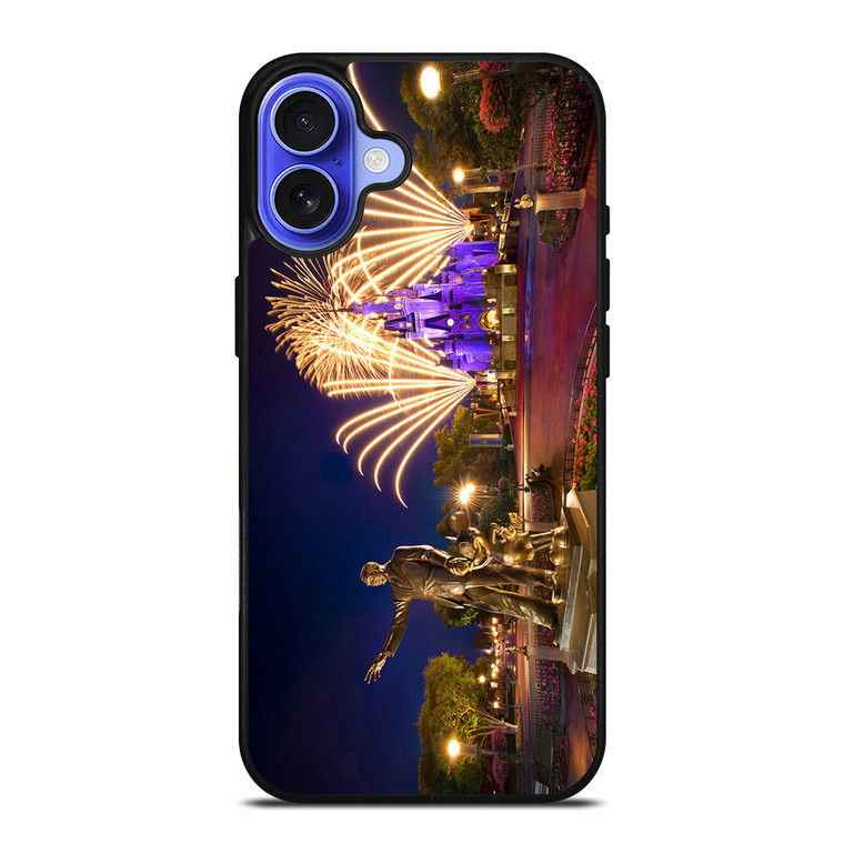 DISNEY CASTLE WALT FIREWORK iPhone 16 Case