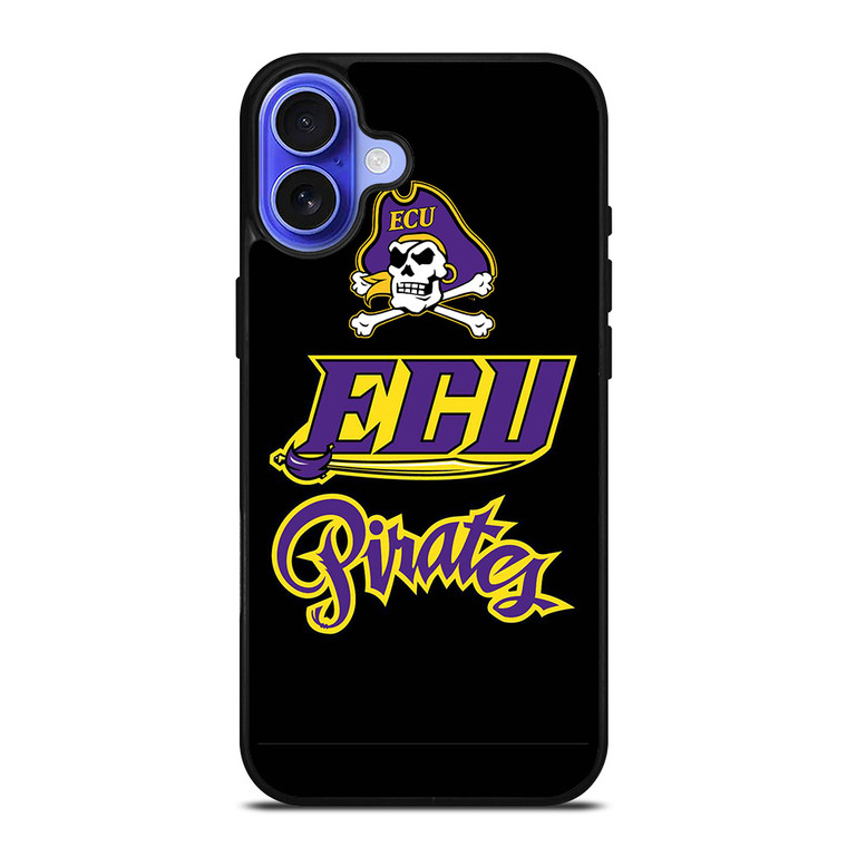 ECU EAST CAROLINA PIRATES UNIVERSITY FOOTBALL SYMBOL iPhone 16 Case