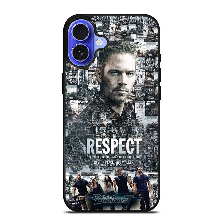 FAST FURIOUS 7 PAUL WALKER iPhone 16 Case