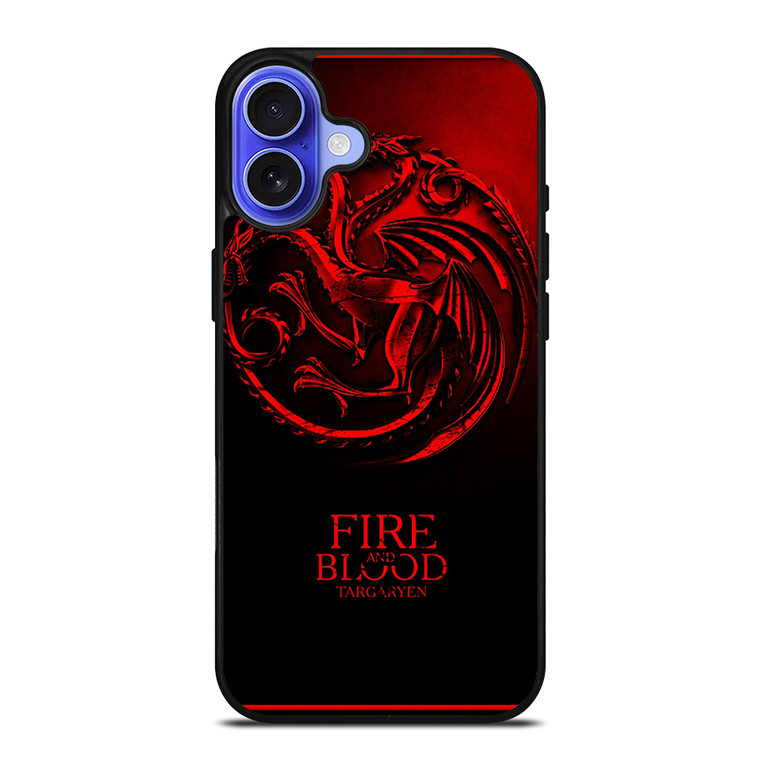 FIRE ANG BLOOD TARGARYEN iPhone 16 Case FIRE ANG BLOOD TARGARYEN iPhone 16 Case