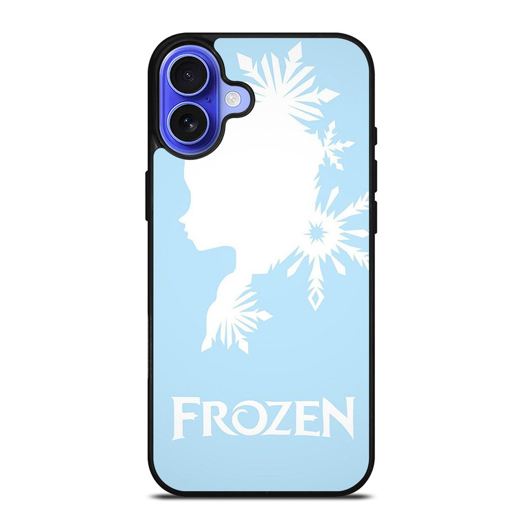 FROZEN LIGHT BLUE SILHOUETTE iPhone 16 Case