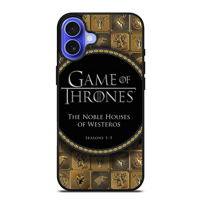 GAME OF THRONES THE NOBLE HOUSES OF WESTEROS iPhone 16 Case