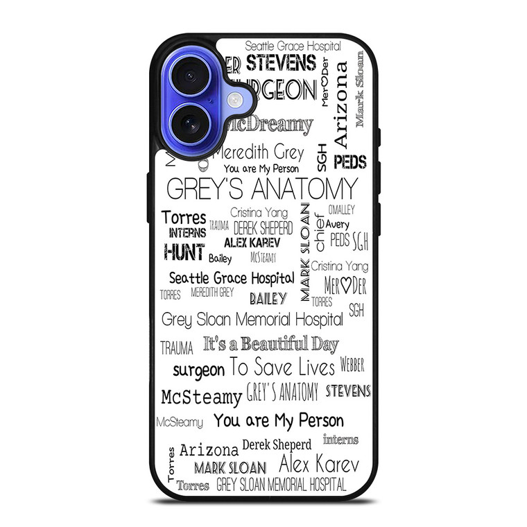 GREY'S ANATOMY STORY iPhone 16 Case