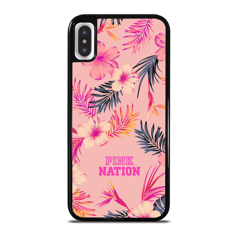 VICTORIA SECRET PINK NATION FLORAL BG iPhone X / XS Case