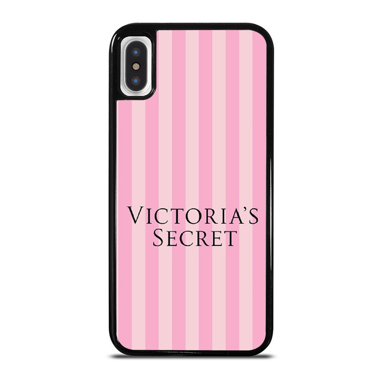 VICTORIA'S SECRET LOGO PINK STRIPE iPhone X / XS Case