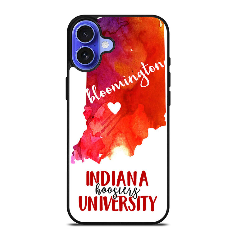 INDIANA HOOSIERS UNIVERSITY iPhone 16 Case