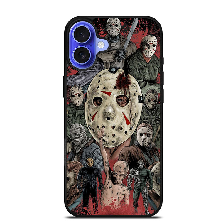 JASON FRIDAY THE 13TH COLLAGE iPhone 16 Case