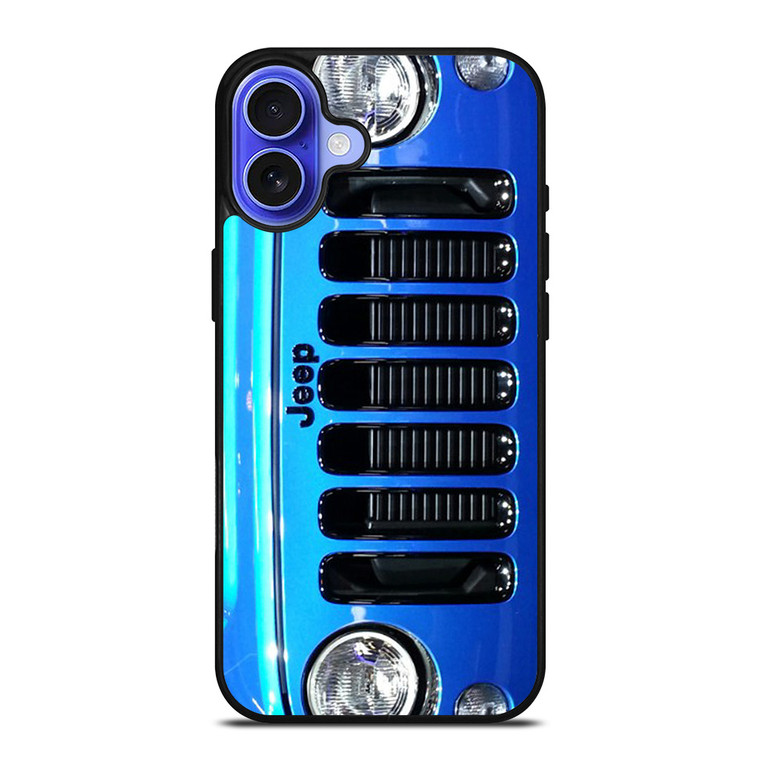 JEEP WRANGLER POLAR FRONT BLUE iPhone 16 Case