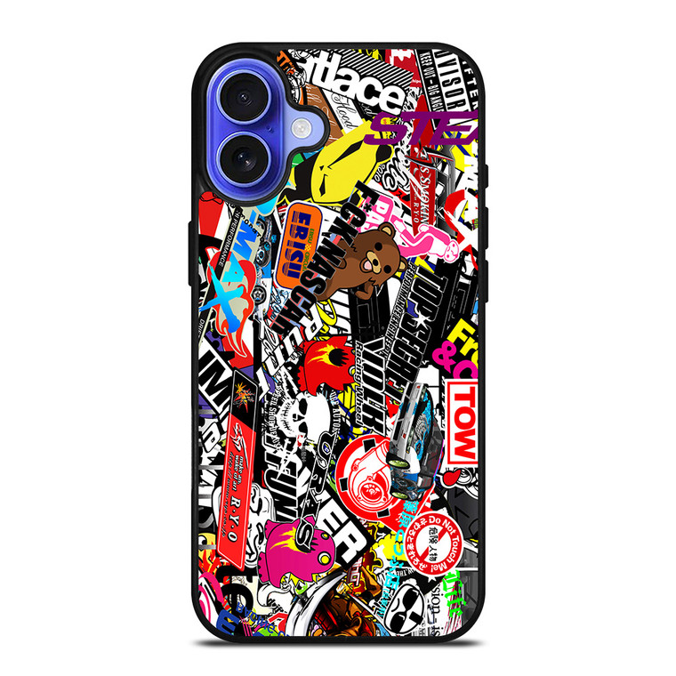 JMD STYLE VINILO STICKER BOMB iPhone 16 Case