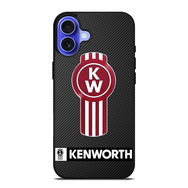 KENWORTH TRUCK LOGO CARBON iPhone 16 Case