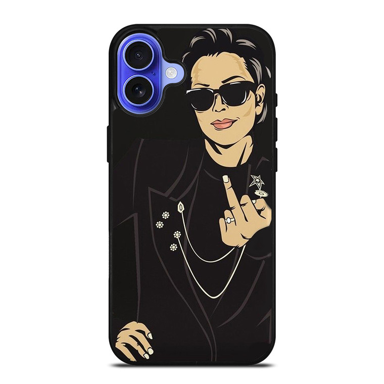 KRIS JENNER MIDDLE FINGER iPhone 16 Case