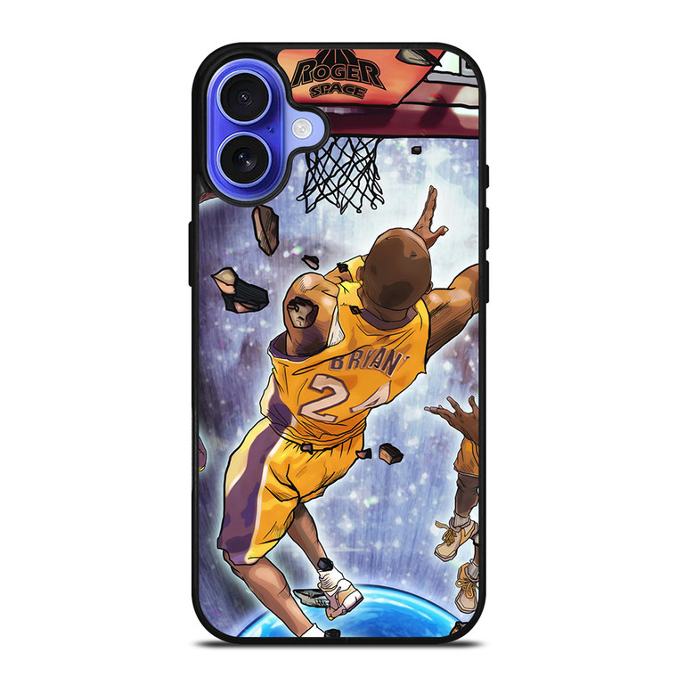 LA LAKERS KOBE BRYANT JUMP ART iPhone 16 Case