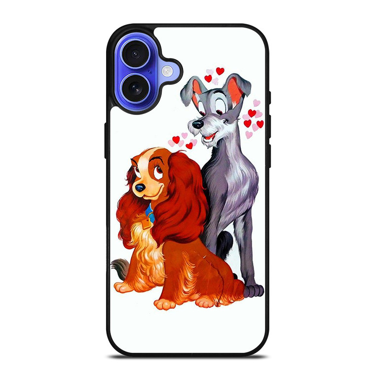 LADY AND THE TRAMP DISNEY CARTOON PAINTING iPhone 16 Case
