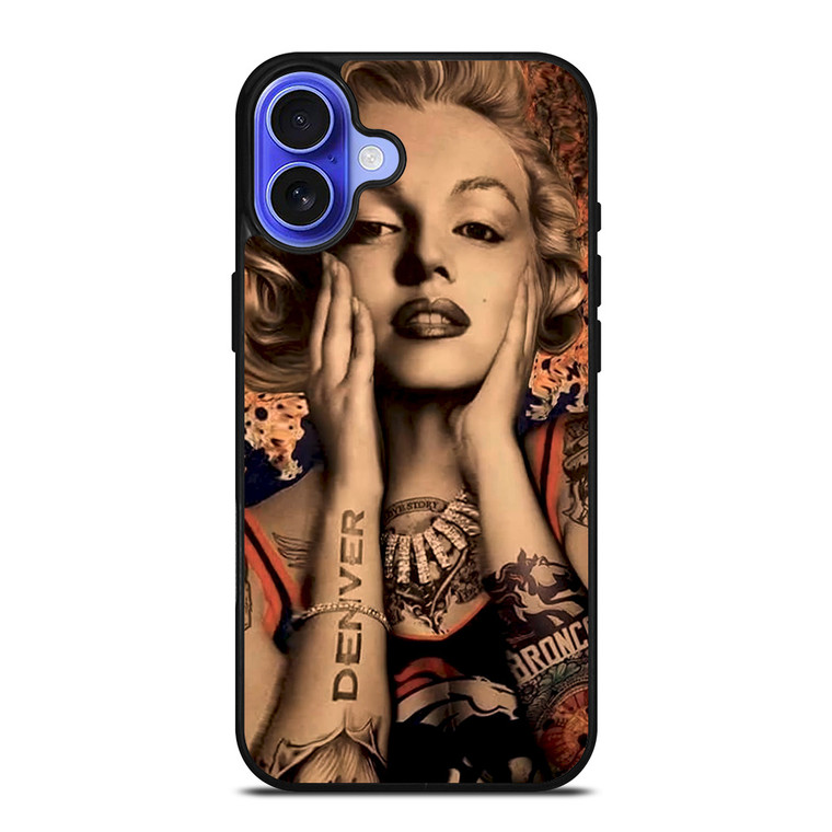 MARILYN MONROE TATTOO FAN ART iPhone 16 Case