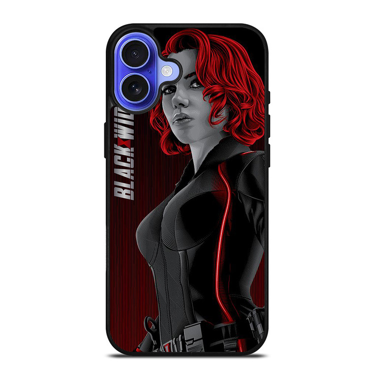 MARVEL BLACK WIDOW AVENGERS ART iPhone 16 Case