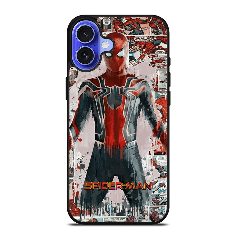MARVEL SPIDERMAN COMIC MEALTY iPhone 16 Case