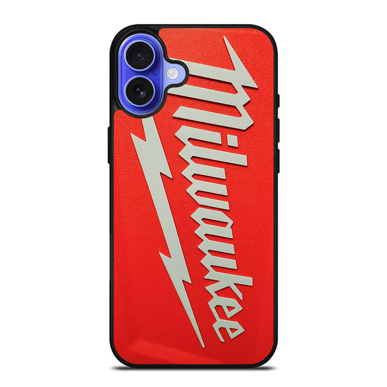 MILWAUKEE TOOL LOGO RED PLATE iPhone 16 Case