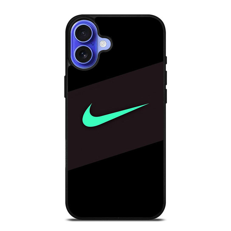 NIKE LIGHT GREEN LOGO iPhone 16 Case