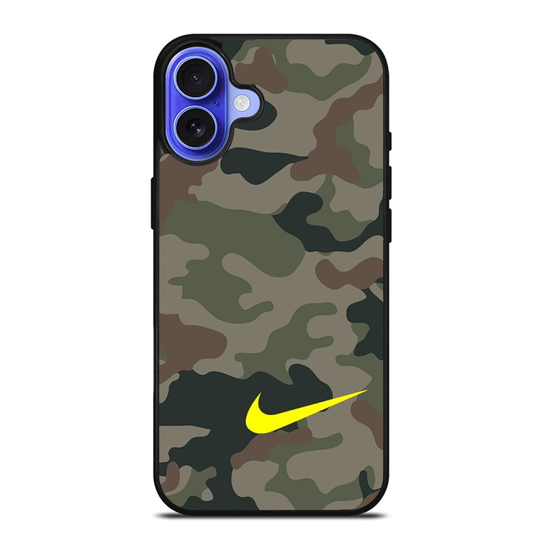 NIKE LOGO CAMO ARMY iPhone 16 Case
