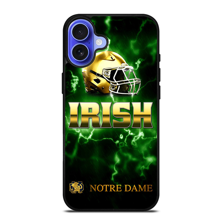 NOTRE DAME IRISH LOGO GREEN iPhone 16 Case NOTRE DAME IRISH LOGO GREEN iPhone 16 Case