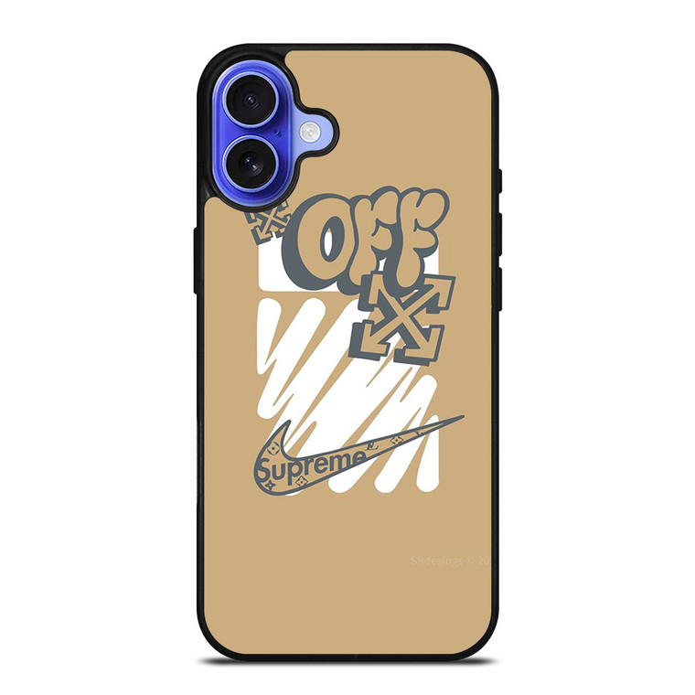 OFF WHITE NIKE SUPREME LOGO iPhone 16 Case