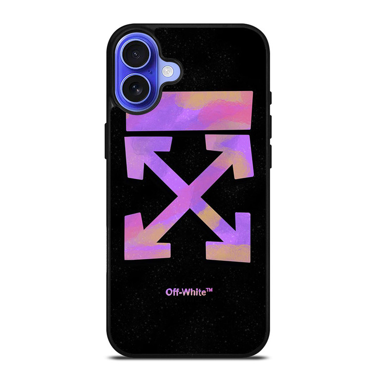 OFF WHITE PURPLE SPRAY iPhone 16 Case