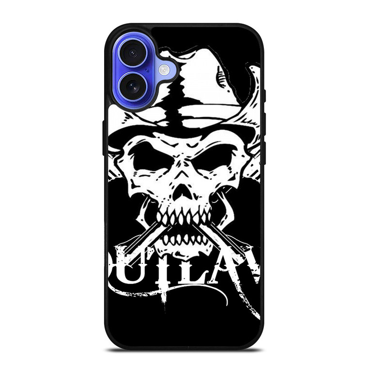 OUTLAW SKULL LOGO iPhone 16 Case