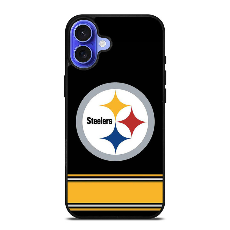 PITTSBURGH STEELERS LOGO STRIPE iPhone 16 Case