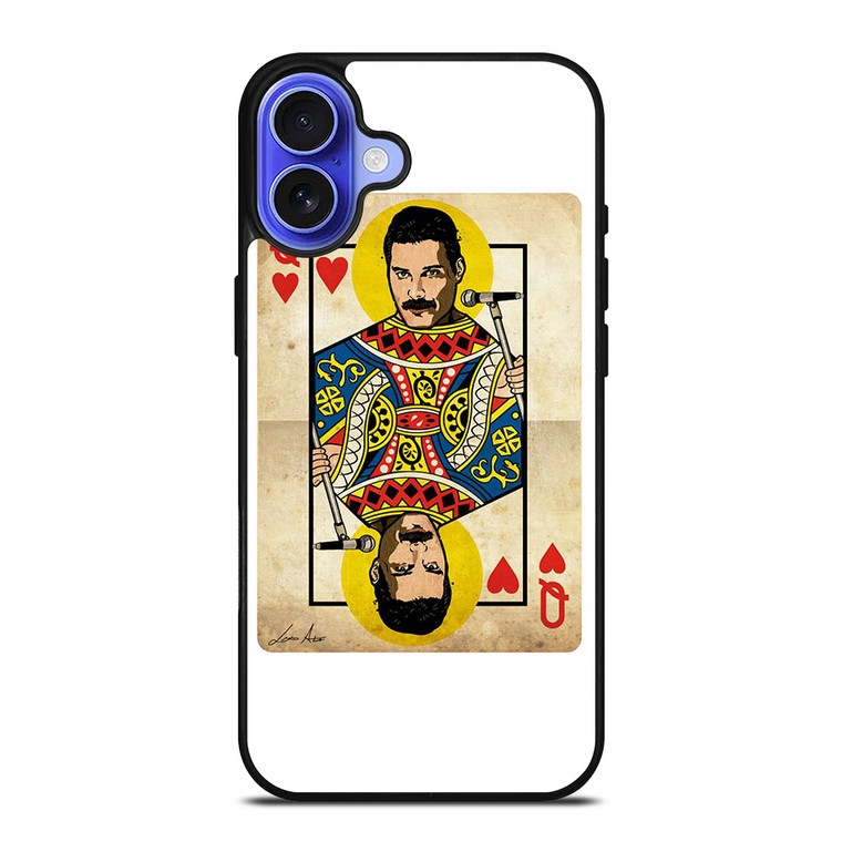 QUEEN FREDDY MERCURY CARD iPhone 16 Case