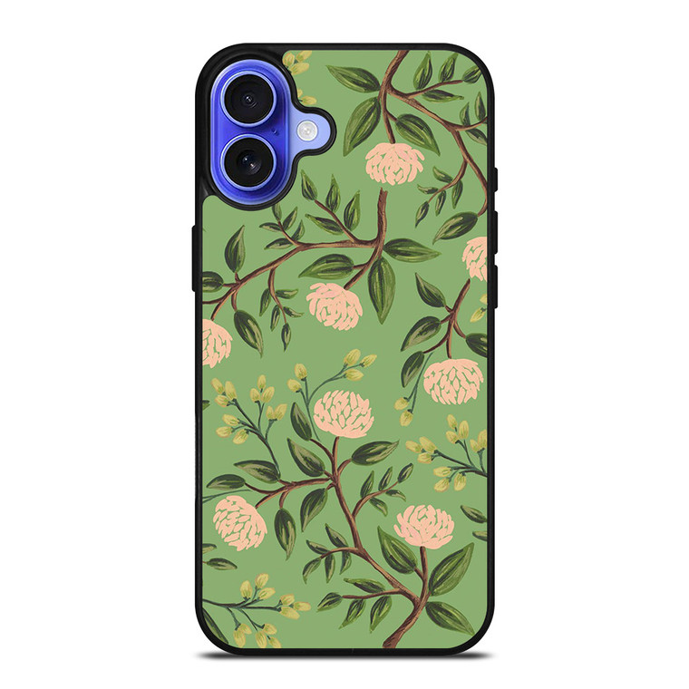 RIFLE PAPER EMERALD PEONIES iPhone 16 Case