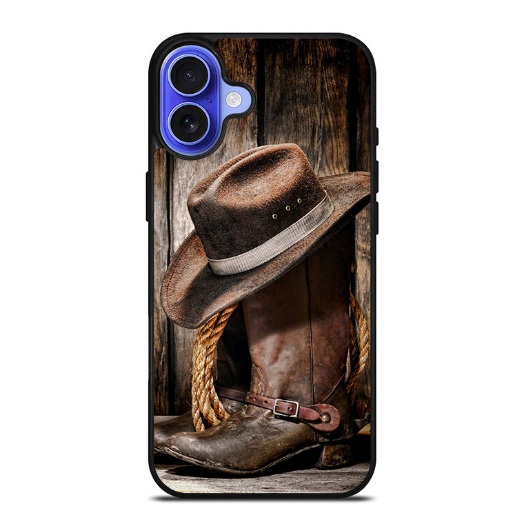 RODEO COWBOY LASSO BOOTS iPhone 16 Case
