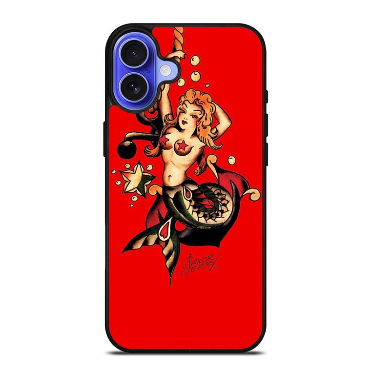 SAILOR JERRY MERMAID TATTOO iPhone 16 Case