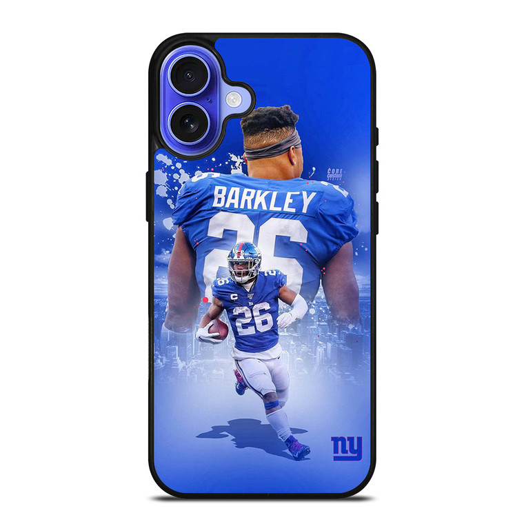 SAQUON BARKLEY NEW YORK GIANTS BACK iPhone 16 Case