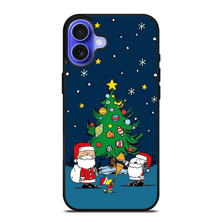 SNOOPY AND SANTA THE PEANUTS iPhone 16 Case SNOOPY AND SANTA THE PEANUTS iPhone 16 Case
