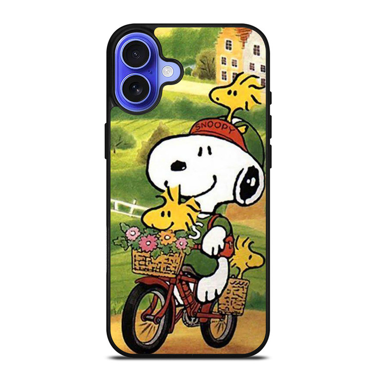 SNOOPY THE PEANUTS BICYCLE iPhone 16 Case