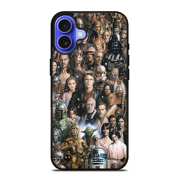 STAR WARS CHARACTERS ART iPhone 16 Case STAR WARS CHARACTERS ART iPhone 16 Case