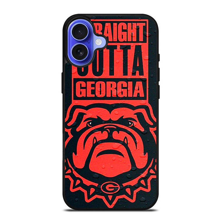 STRAIGHT OUTTA GEORGIA BULLDOGS DAWGS iPhone 16 Case
