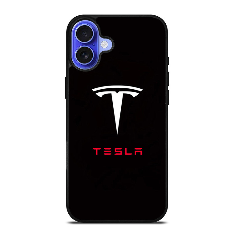 TESLA ELECTRIC CAR LOGO iPhone 16 Case