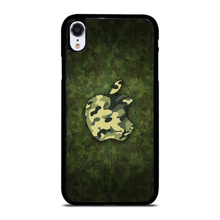 APPLE LOGO CAMO GREEN iPhone XR Case