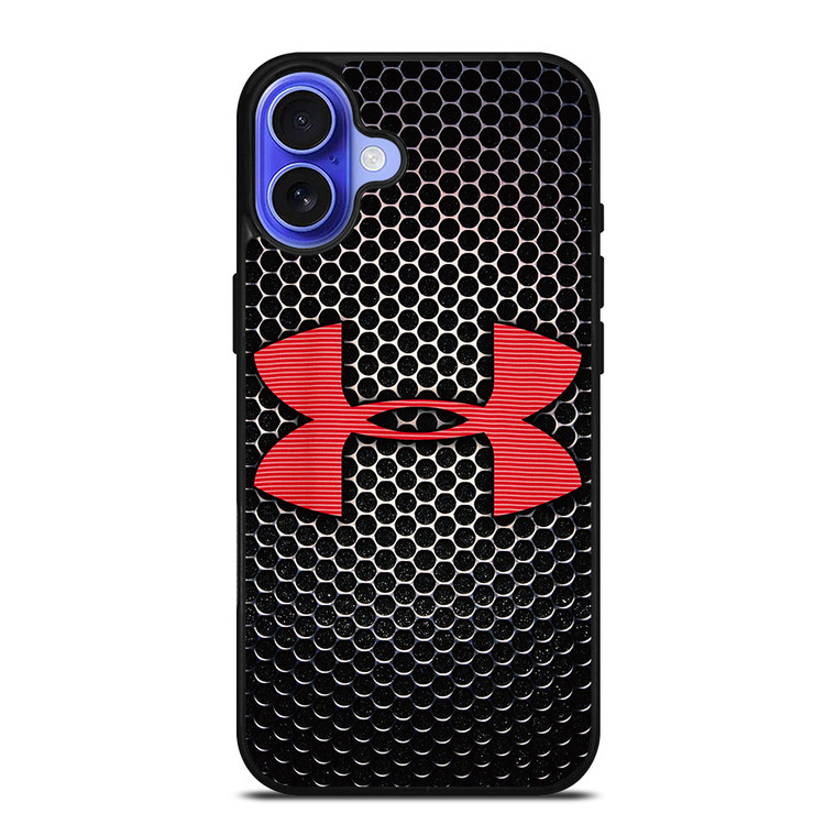 UNDER ARMOUR BLACK SYMBOL RED iPhone 16 Case