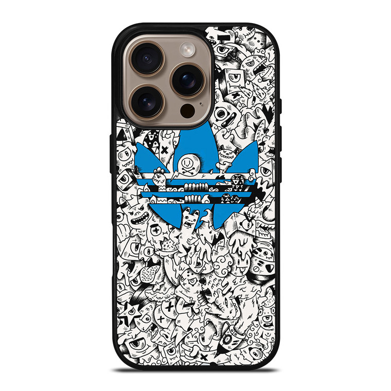 ADIDAS DOODLE DESIGN iPhone 16 Pro Case