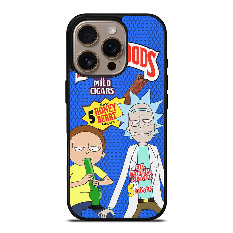 BACKWOODS RICK AND MORTY BLUE iPhone 16 Pro Case
