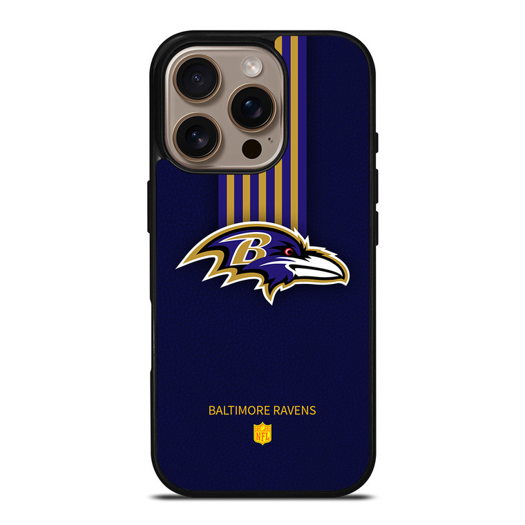 BALTIMORE RAVENS STRIP iPhone 16 Pro Case