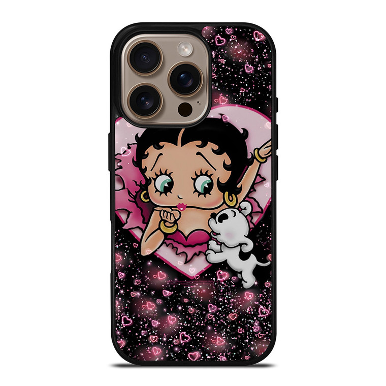 BETTY BOOP AND DOG CARTOON iPhone 16 Pro Case