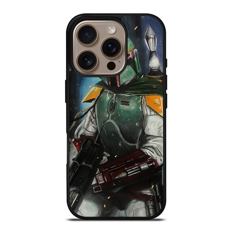 BOBA FETT STAR WARS ATTACK iPhone 16 Pro Case BOBA FETT STAR WARS ATTACK iPhone 16 Pro Case