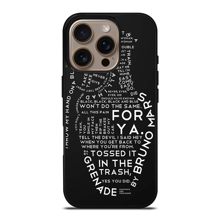 BRUNO MARS LYRICS iPhone 16 Pro Case